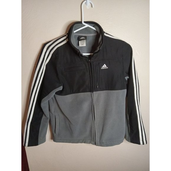 Youth Adidas Jacket Polar Fleece Two Toned - Picture 1 of 10